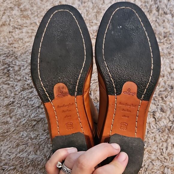 J Shoes Hardwick Ankle Boots Two-Tone Leather Stacked Heel EU 36 US 6 - Picture 7 of 12